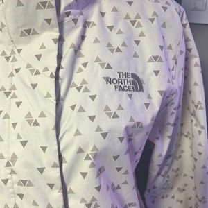 The North Fave triangle pattern rain jacket